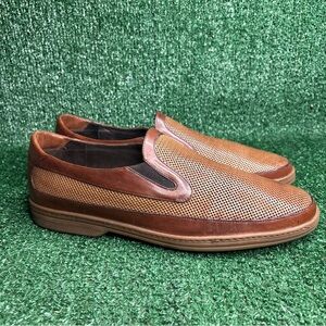 Bragano Cole Haan Brown Leather Loafers Mens Size 10.5 Dress Sneakers